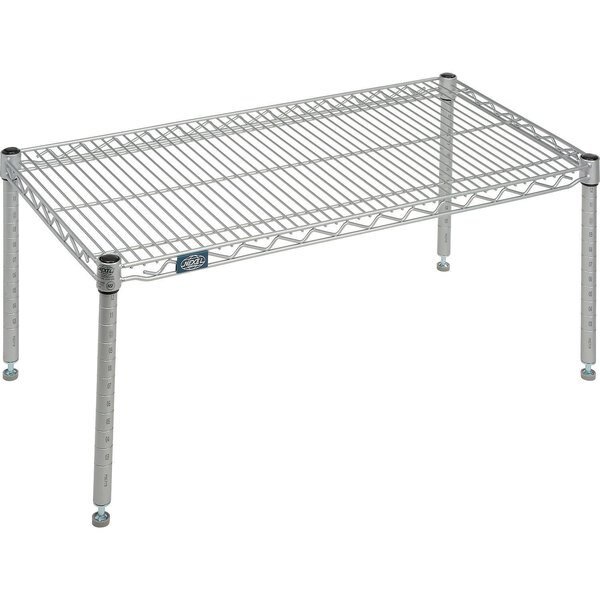 Nexelate Silver Epoxy Wire Dunnage Rack, 36W x 18D x 14H, Nexel, Mfr#: P1836EP